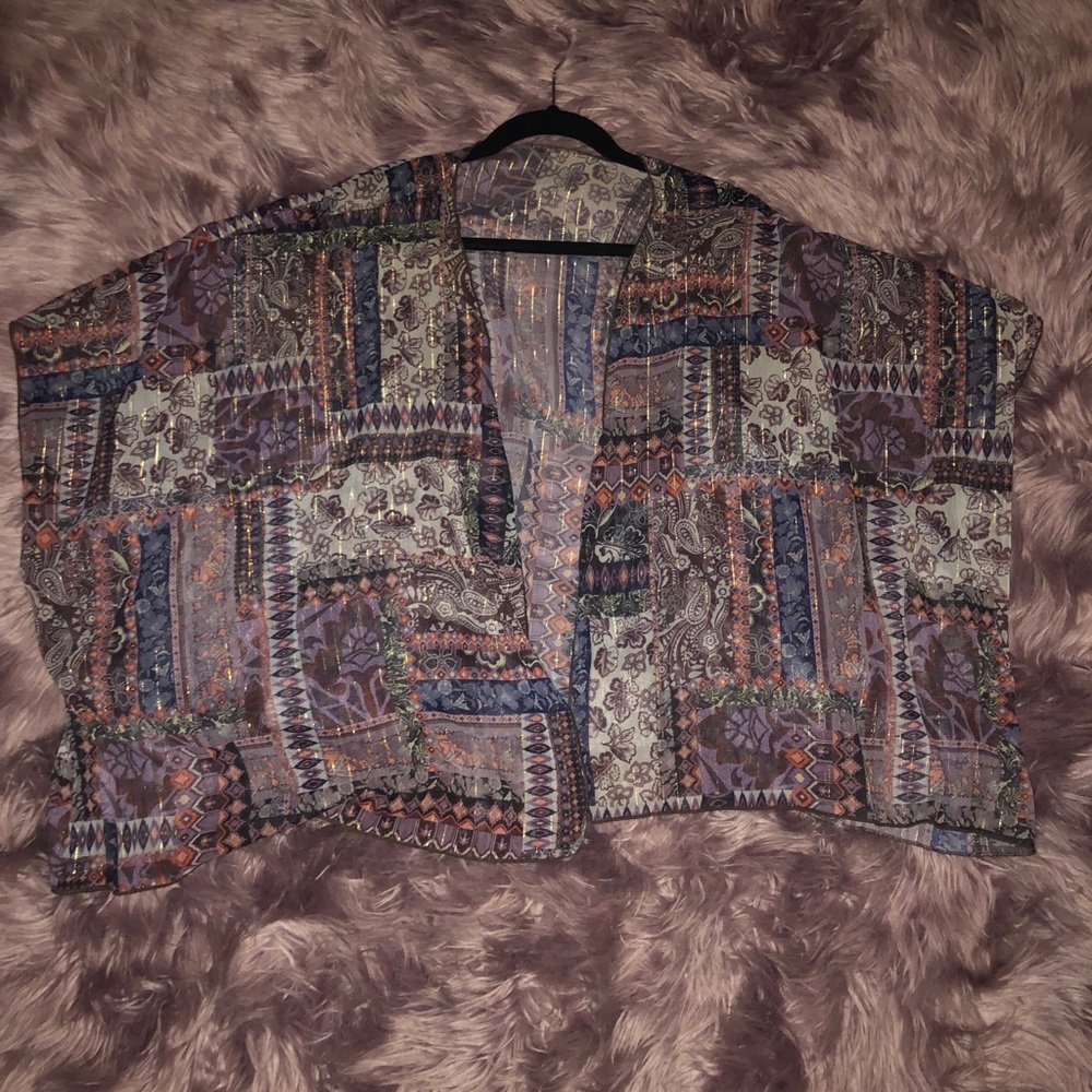 Colorful Sheer Cardigan